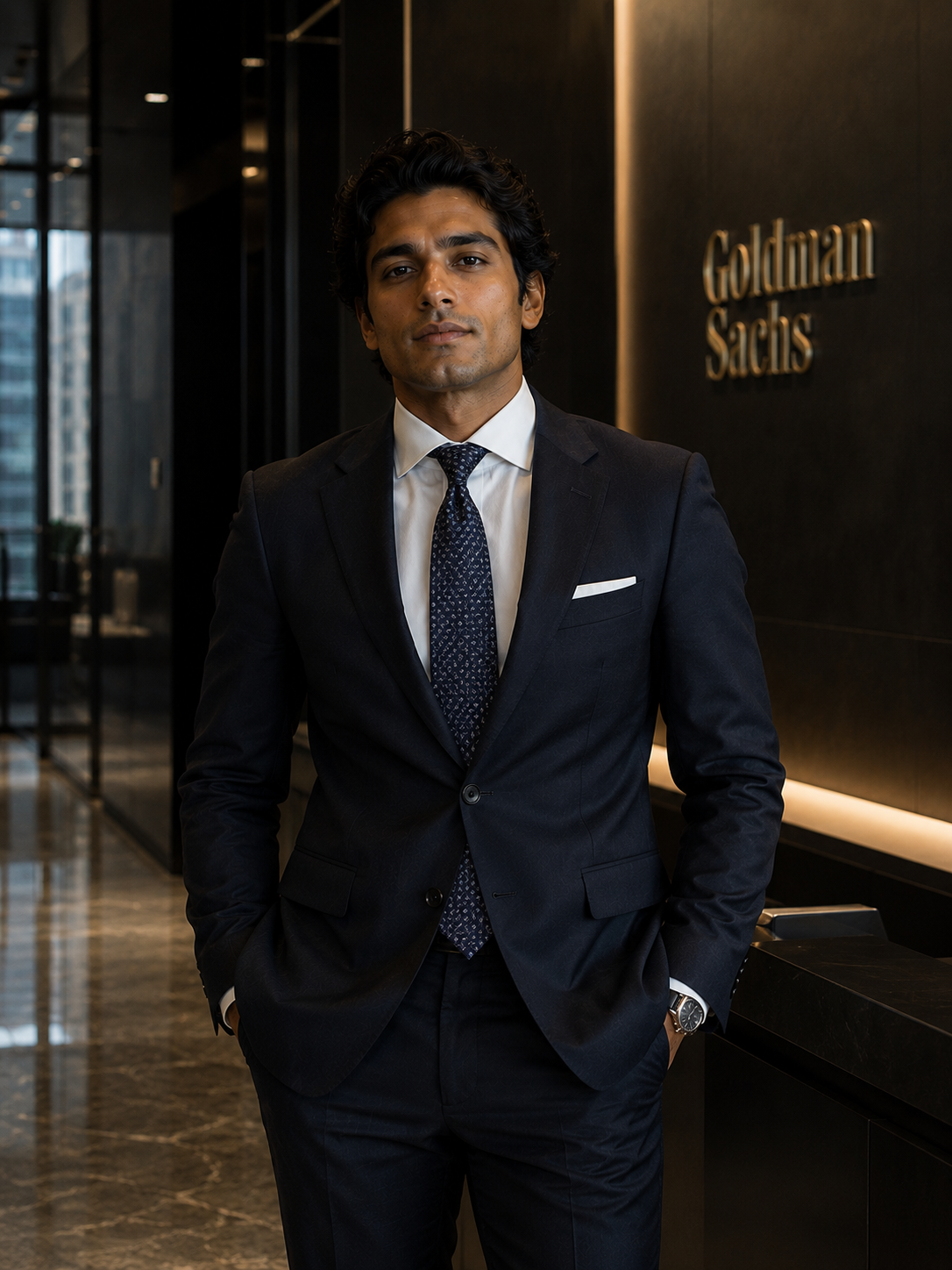 Editorial portrait, polished professional